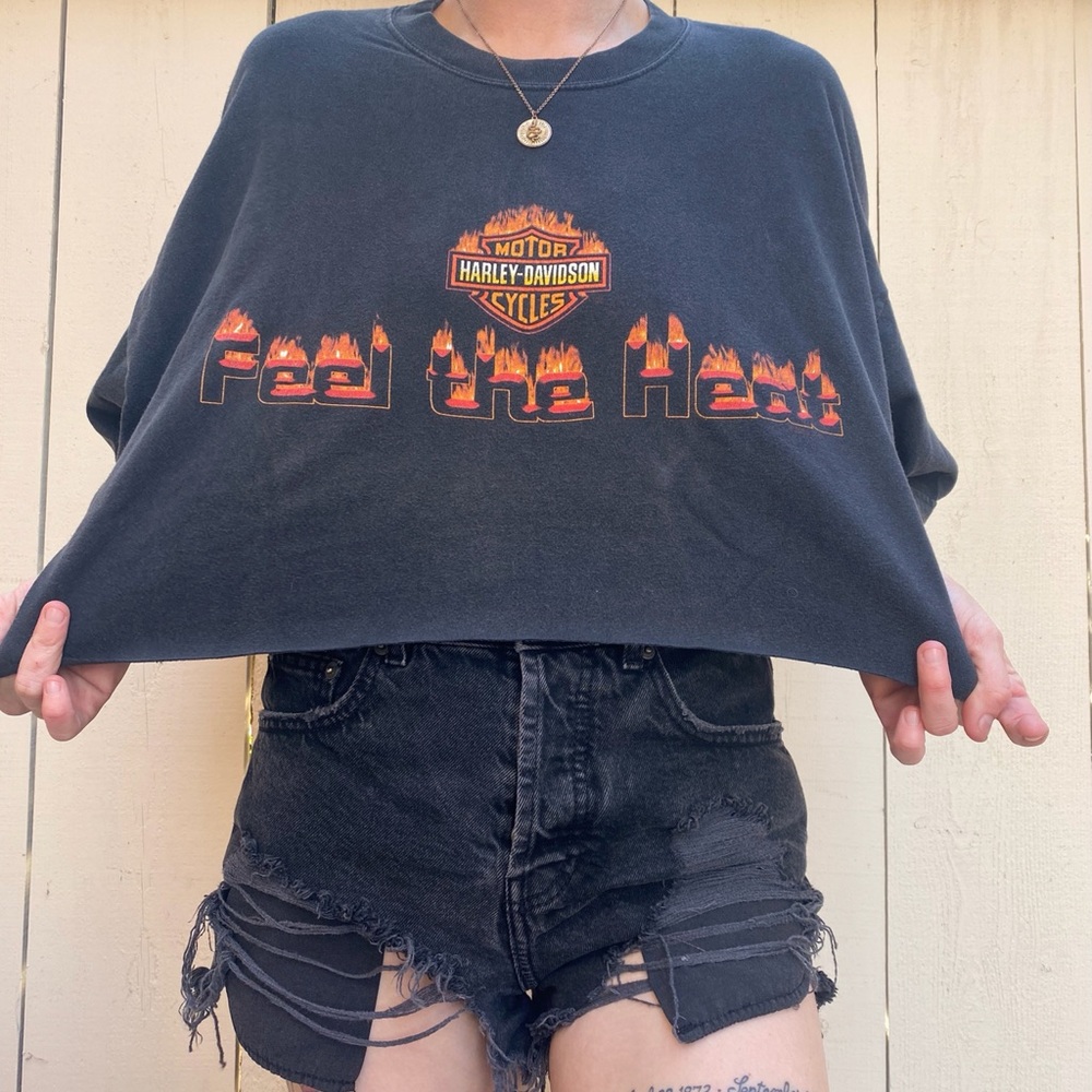 Y2K Harley Davidson Crop Top